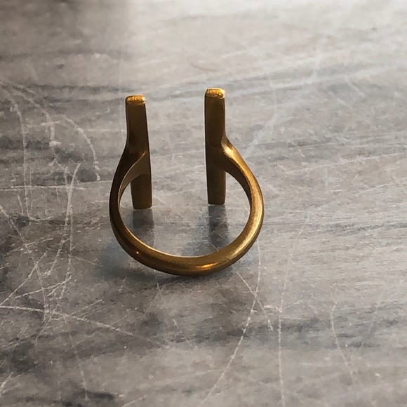 Metal open-front ring, adjustable size! - Picture 3 of 3